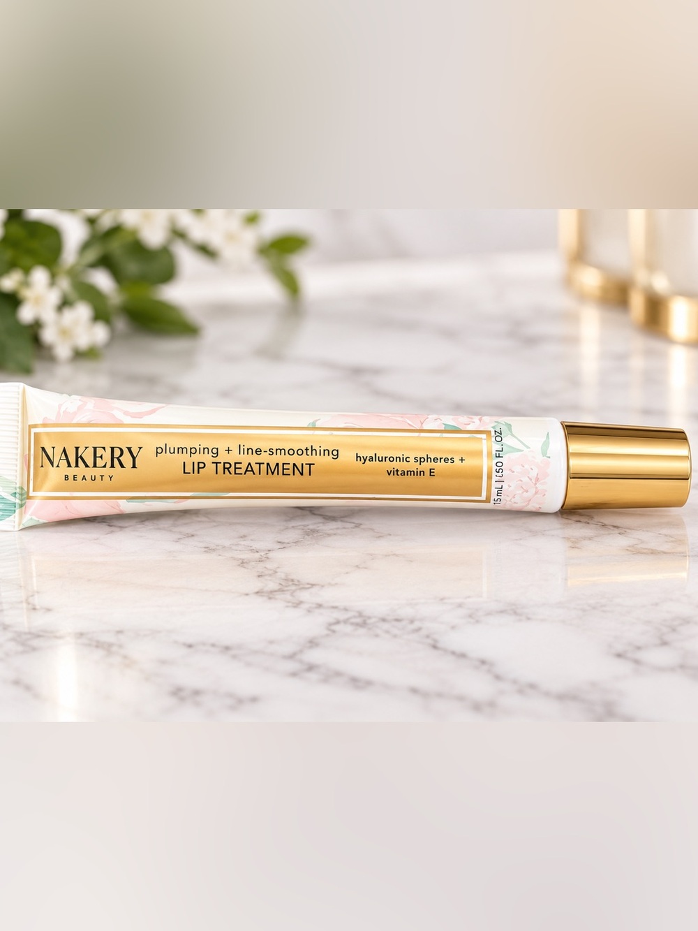 Nakery Beauty Plumping Lip Treatment: Hyaluronic & Vitamin E Soft Pink